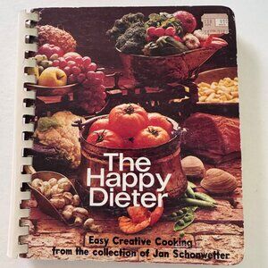 The Happy Dieter Cookbook Cook Book Cooking Jan Shonwetter MN Vintage 1974